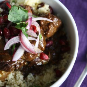 Lamb & date tagine with pomegranate